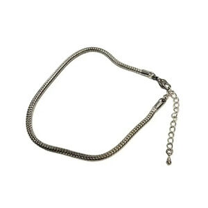 Silver Chain Bracelet Adjustable – 8 Inch with 2 Inch Extension